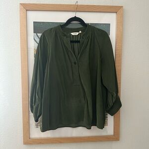 Toast 100% Cotton Corduroy Smock Blouse Top 6